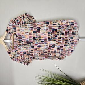 Spense Women's Short Sleeve Printed Blouse‎ Size S/P